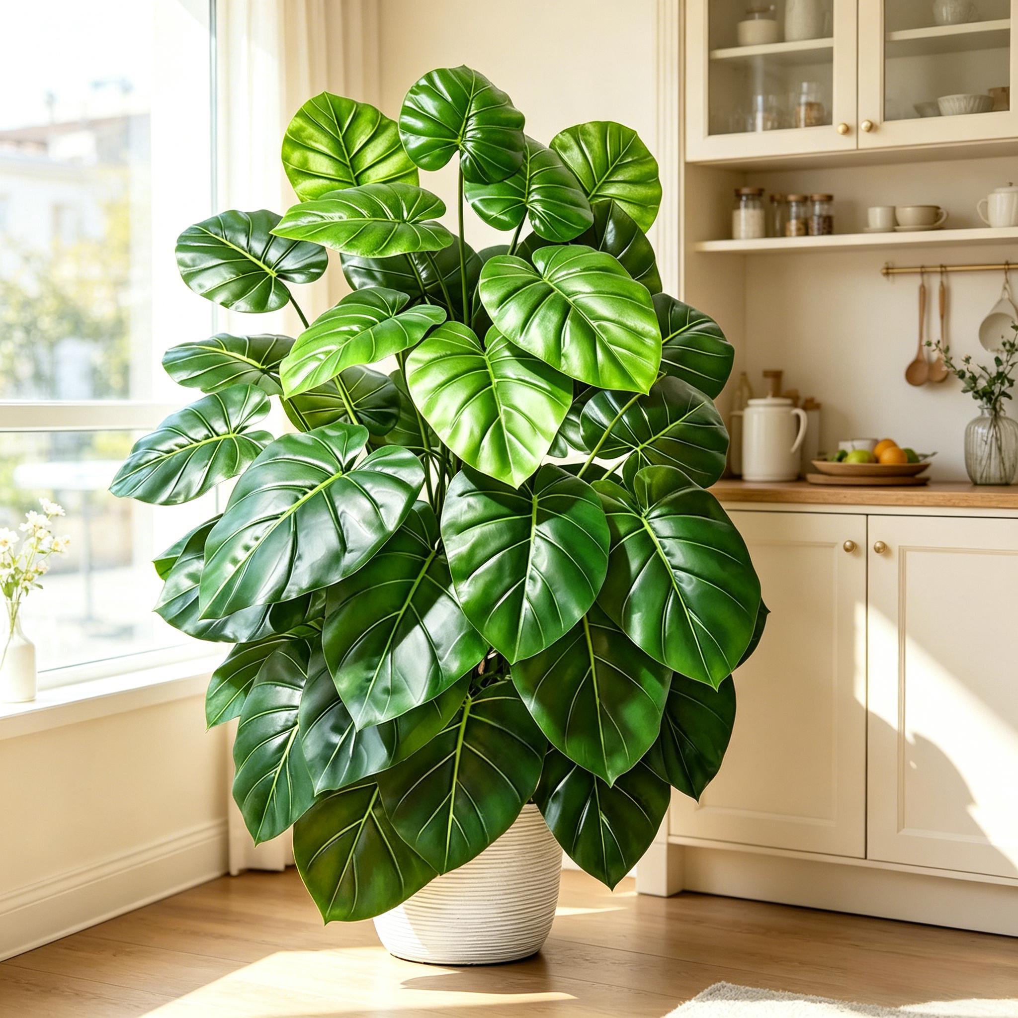 Monstera Adansonii - 60-105cm Lifelike Artificial Palm Tree Vibrant