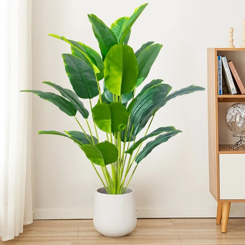 Monstera Adansonii - 67-112cm Artificial Plants Large Tropical Palm