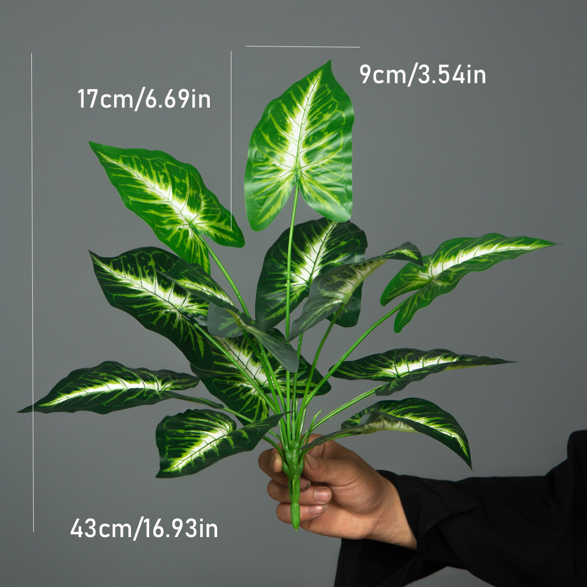 Artificial Plants Green Palm L - Monstera Adansonii recension och pris