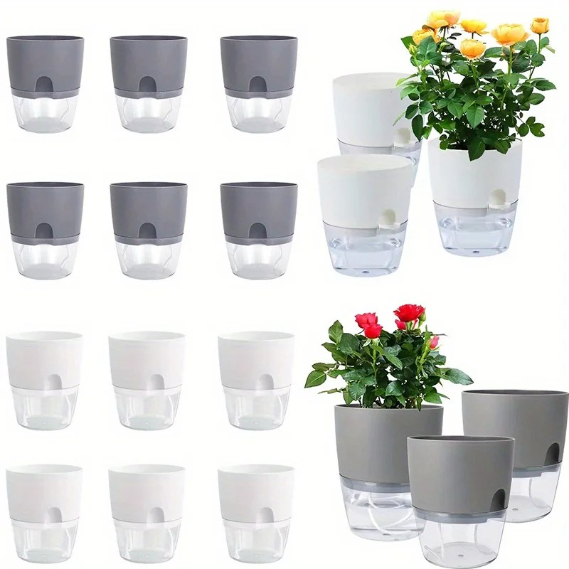 10/5Pcs Self Watering Plastic  - Aloe Vera Pot recension och pris