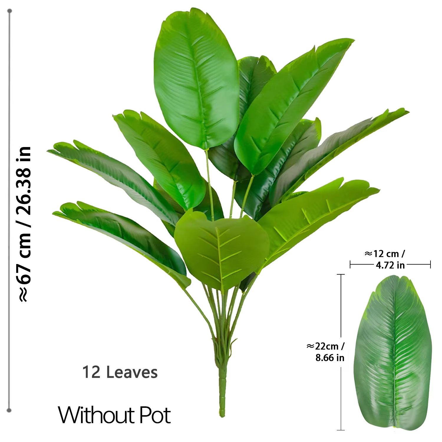 67-112cm Artificial Plants Lar - Monstera Adansonii recension och pris