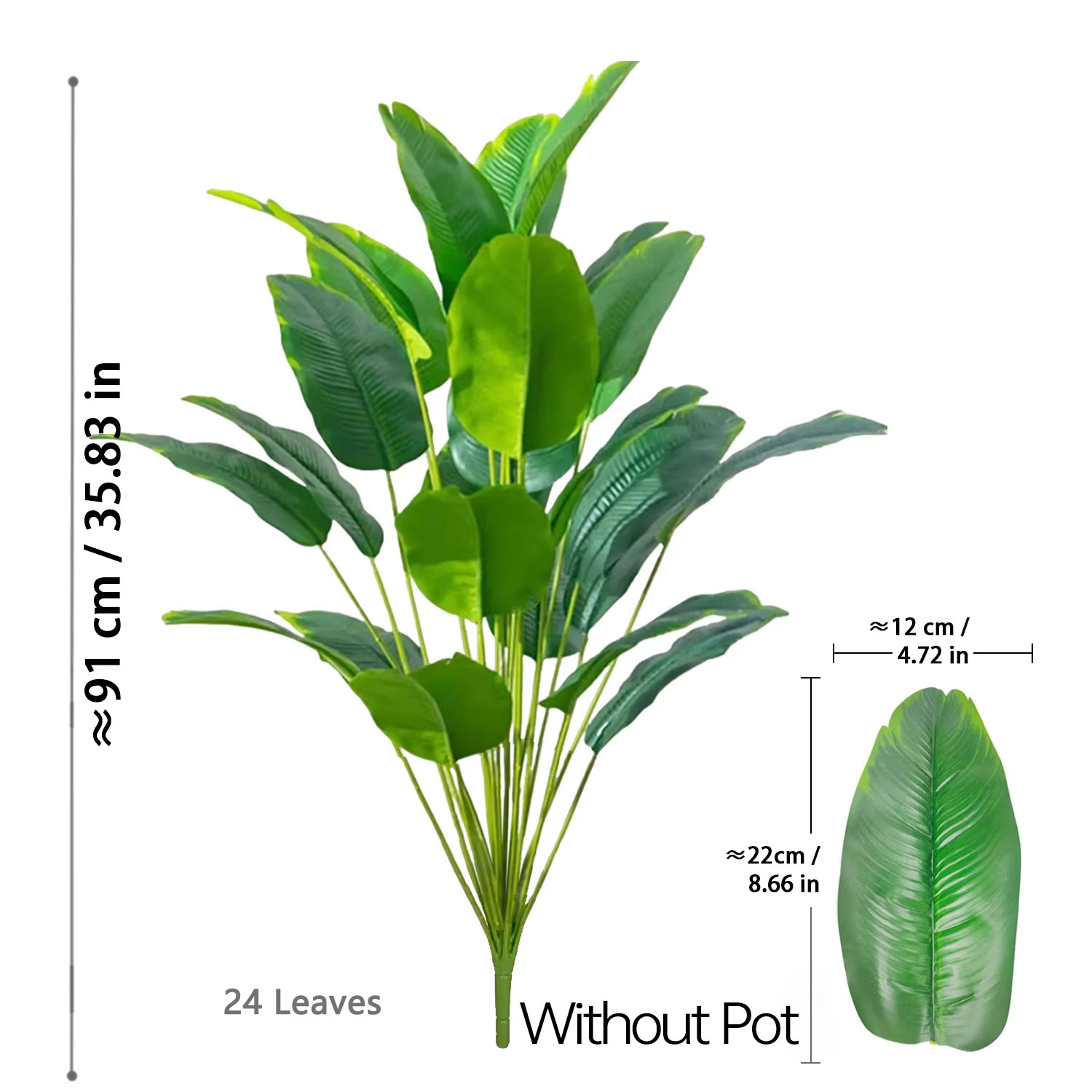 67-112cm Artificial Plants Lar - Monstera Adansonii recension och pris