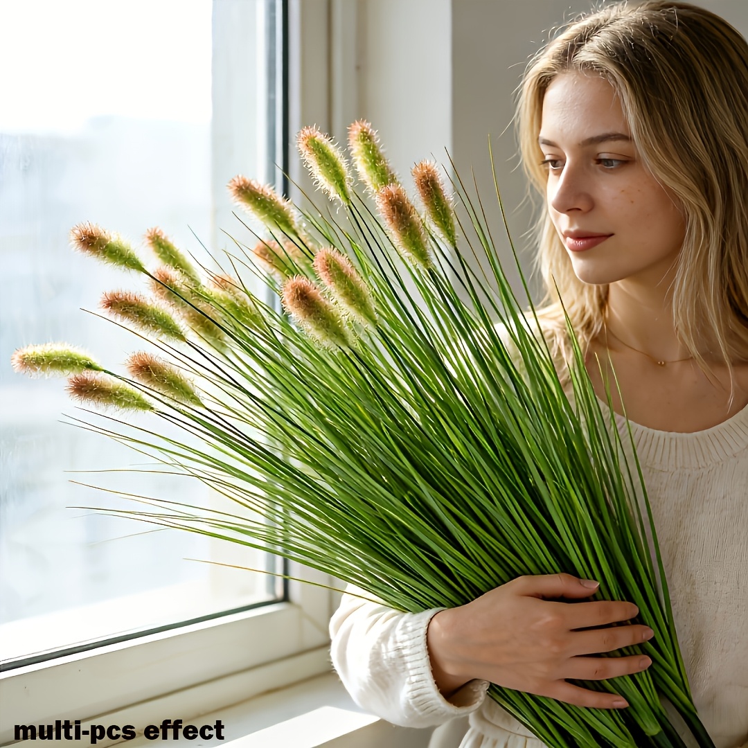 8pc Artificial Plants Dog Tail - Dracaena Marginata recension och pris